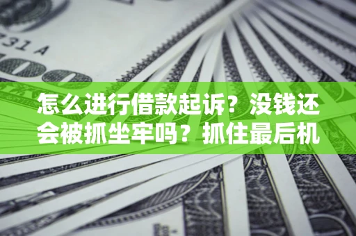 济南怎么进行借款起诉？没钱还会被抓坐牢吗？抓住最后机会！