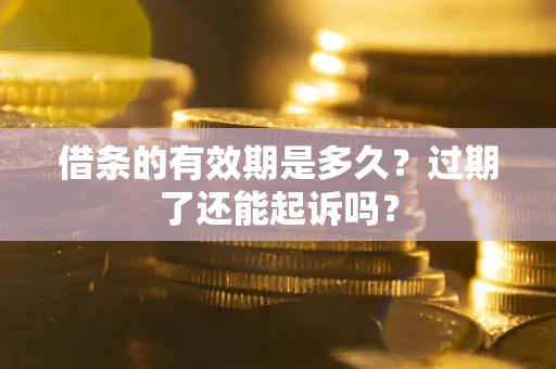 济南借条的有效期是多久？过期了还能起诉吗？
