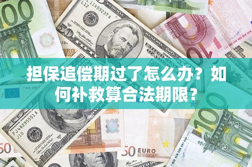 济南担保追偿期过了怎么办？如何补救算合法期限？