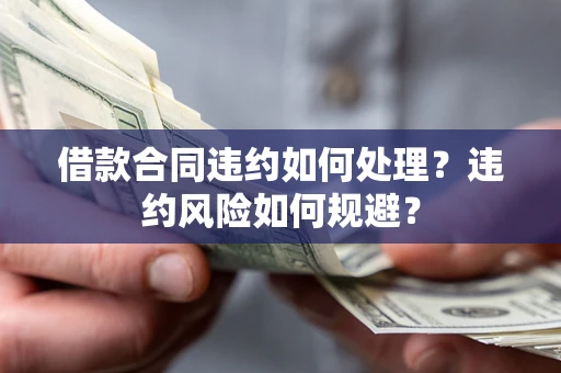 济南借款合同违约如何处理？违约风险如何规避？