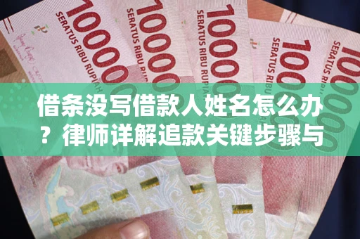 济南借条没写借款人姓名怎么办？律师详解追款关键步骤与证据链构建