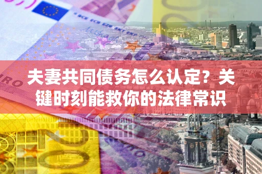 济南夫妻共同债务怎么认定？关键时刻能救你的法律常识